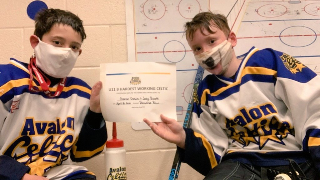 Binetti and Tessier share the POG after putting in a tremendous effort to secure a birth in the finals next week. Way to go guys!