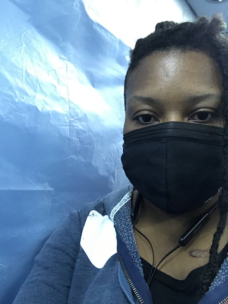 They got me on a plastic covered quarantine bus and everything. No, I’m not COVID positive... I’m coming from Tennessee. No, being fully vaccinated doesn’t matter, I came from Tennessee so I’m on the special quarantine bus and under government mandated quarantine in the hotel 