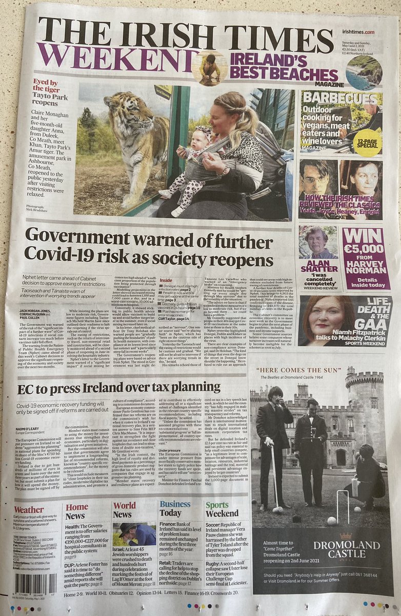 “Here comes the sun 🎶”

So excited <a href="/dromolandcastle/">Dromoland Castle</a> will be “dropping our drawbridge” 😜 and welcoming guests back to the castle from 2nd June 🌈