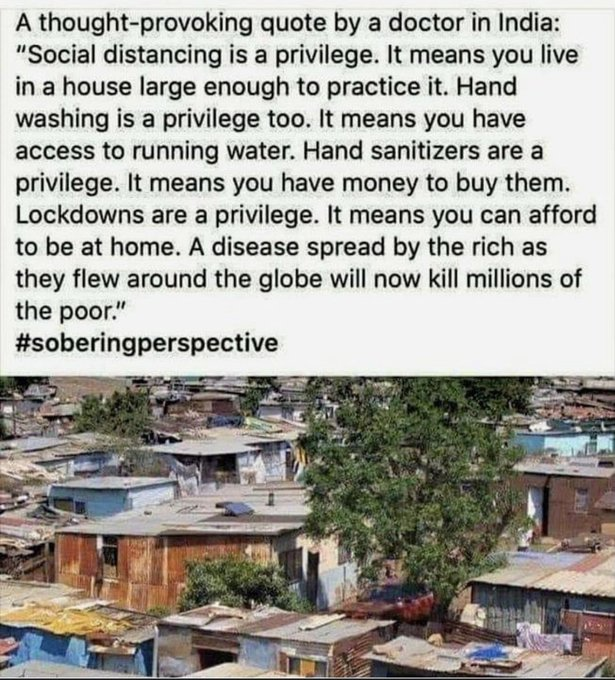 A sobering perspective on privilege.
