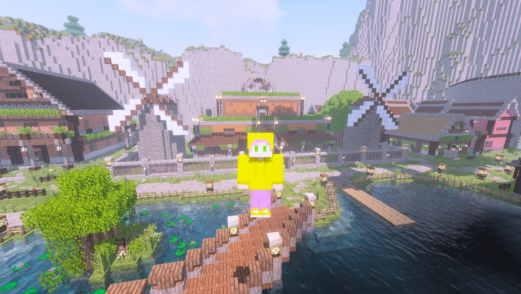 Minoroll ฅ W ฅ V Twitter マイクラ建築 Castellarpgの街の集会所に風車を２つ建ててみました 風と草木と水の自然一体の街らしいいい雰囲気になったぜ マイクラ Minecraft マイクラ建築 Minecraftbuilds T Co 666blpnm6z Twitter