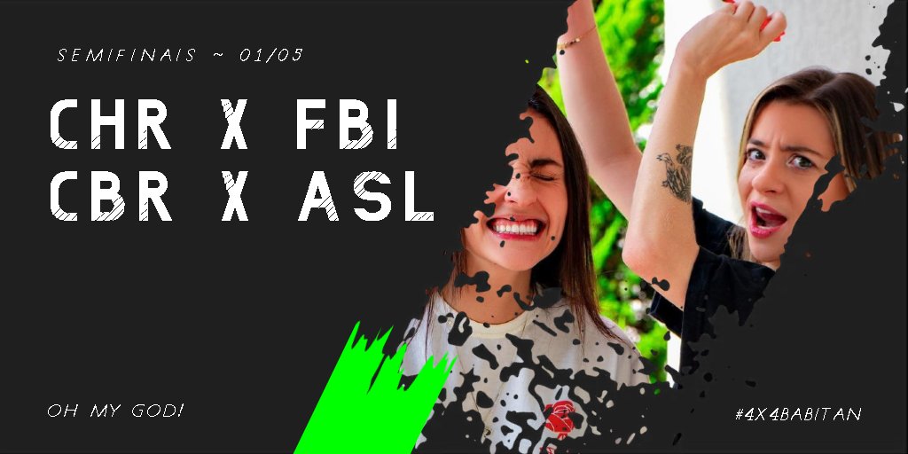 bazelle13's tweet photo. E são esses os times que irão se enfrentar nessa semifinal E L E T R I Z A N T E
CHURRASQUIN vs FBI
CABARÉ vs ASILO
Senta o dedo na hashtag do seu time do coração e cola com nois
baby baby
#4x4babitan https://t.co/2RFEOb50N2