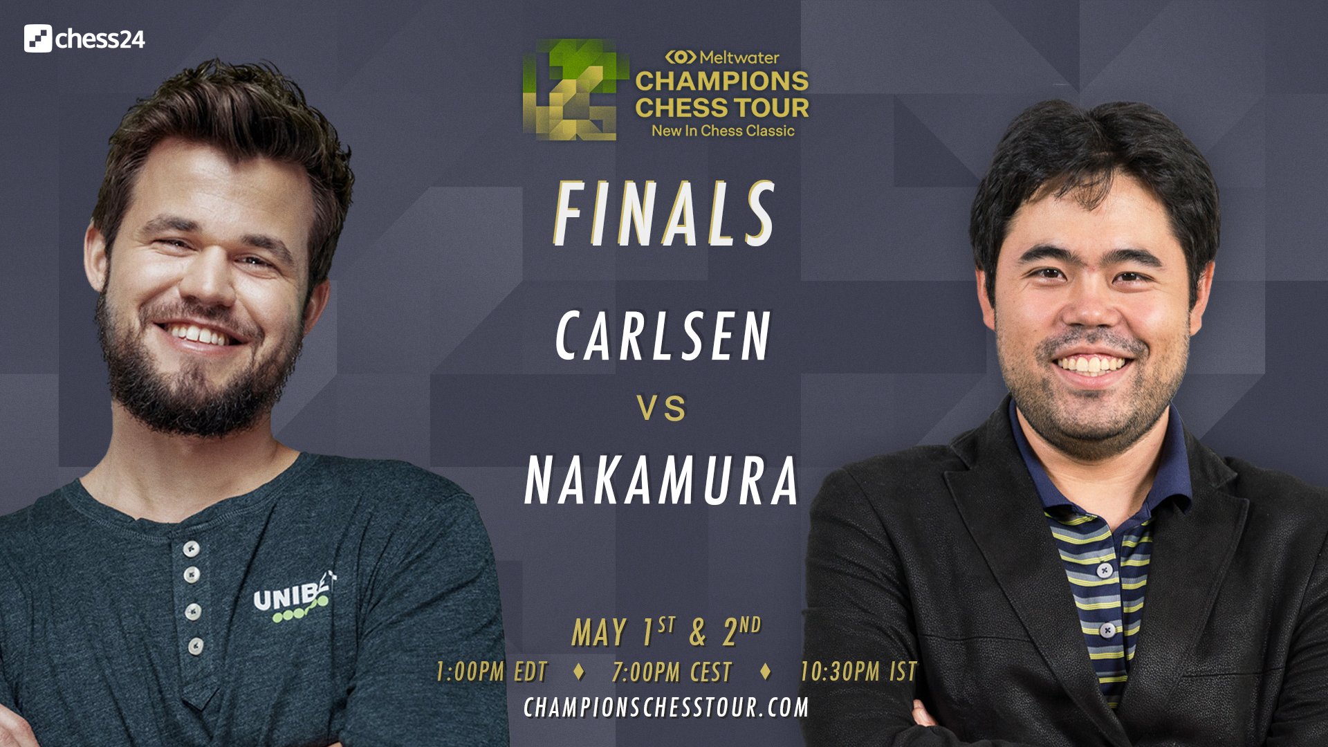 Jovanka Houska on X: What a week of chess and now we finally have THE  match we have been waiting for - online giants Magnus Carlsen vs Hikaru  Nakamura! 💣 Who will