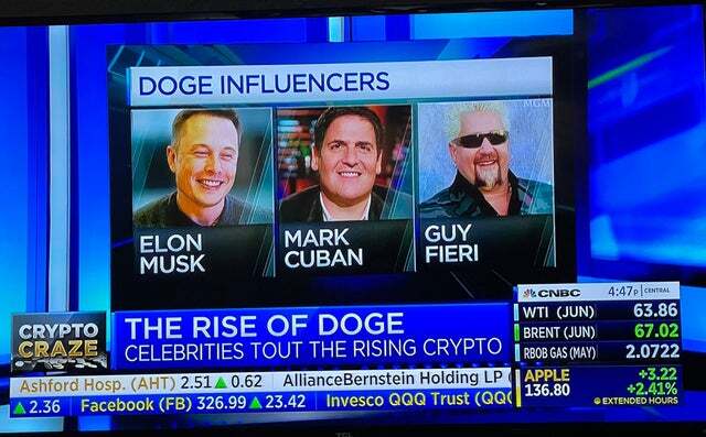 Doge: The currency of Mars and Flavortown