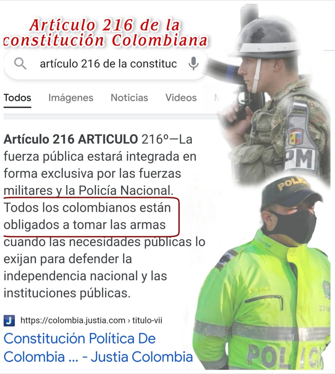 <a href="/AlvaroUribeVel/">Álvaro Uribe Vélez</a> Sr presidente...
Usted no dice nada diferente a lo q se expresa claramente en nuestra Constitución.
Una plataforma le puede negar expresarlo..
Lo q no podrá nunca es vedar lo escrito en nuestras leyes nacionales
Ahora.
Si no son nuestros uniformados, quien si?
La delincuencia?