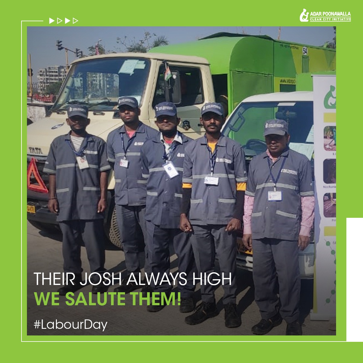 CleanCityPune's tweet photo. On labour day, team #APCCI salutes the waste warriors for keeping Pune litter-free amidst these challenging times. Please join us in saying a big thank you to each and every one of them!
#APCCI #LabourDay #wastewarriors #dedication #cleancity #punekars #zerowaste #cleansquad https://t.co/cssqPSjJka