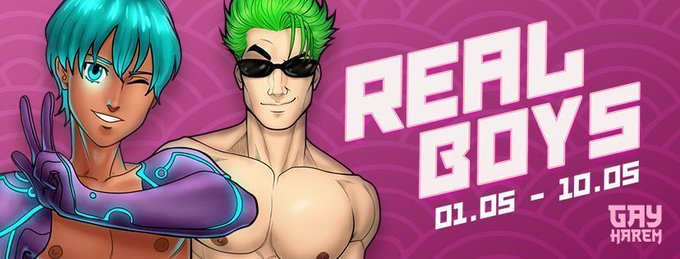 ? Real #Boys starts today and will end on the 10th of May. Your favorite #objects have now become guys