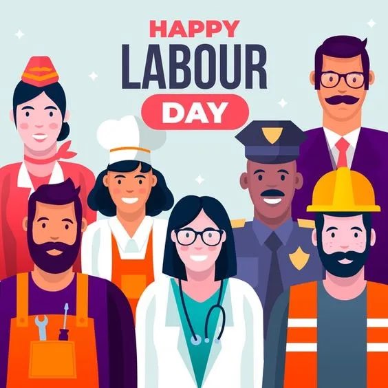 study hard, work hard, play hard, enjoy hard, rest hard, dream hard, and fight for your rights hard, happy #LabourDay2021