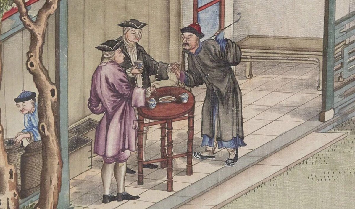 tongbingxue's tweet image. Culture of Tea, a 50-plate paintings, documenting whole process of Tea’s production in Wuyi Mountain,  and trading with Europeans, in 18-19th century.

Wuyi , home to oolong tea and lapsang souchong black tea.
The #ChineseTea here, has dominates western tastes since 17th century