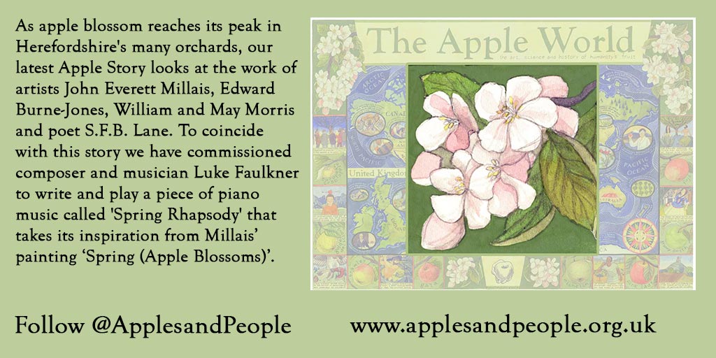 NTBerrington's tweet photo. One of our favourite spring moments is the arrival of apple blossom, so it's no surprise that it has inspired many artists, writers and composers. Follow @ApplesandPeople for their latest story all about #AppleBlossom #BlossomWatch #BlossomChasing https://t.co/7KX9e8SzhD https://t.co/1oJBxEKcjT