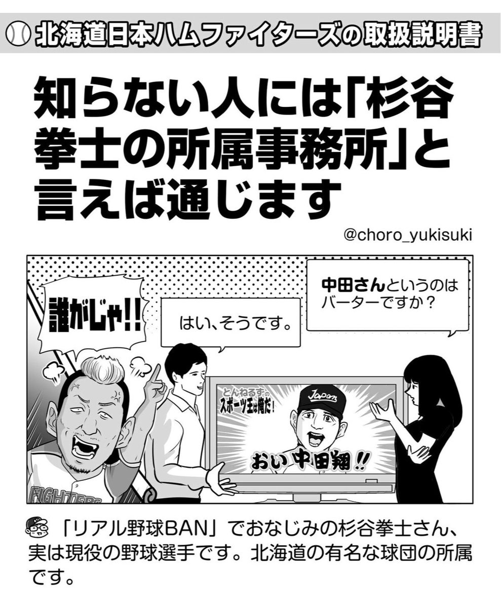 野球大喜利 S Tweet 通じねーわ とあながち言い切れないなーと 笑 昔 うちの奥さんがリアル野球盤見ながら この人 本当の野球選手なの と言ってたことを思い出します 野球のトリセツ 杉谷拳士 日本ハム Trendsmap