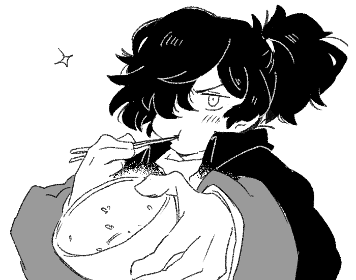リプ来たセリフで一コマ描くやつ

「ごはんおかわり」

ありがとうございました! 