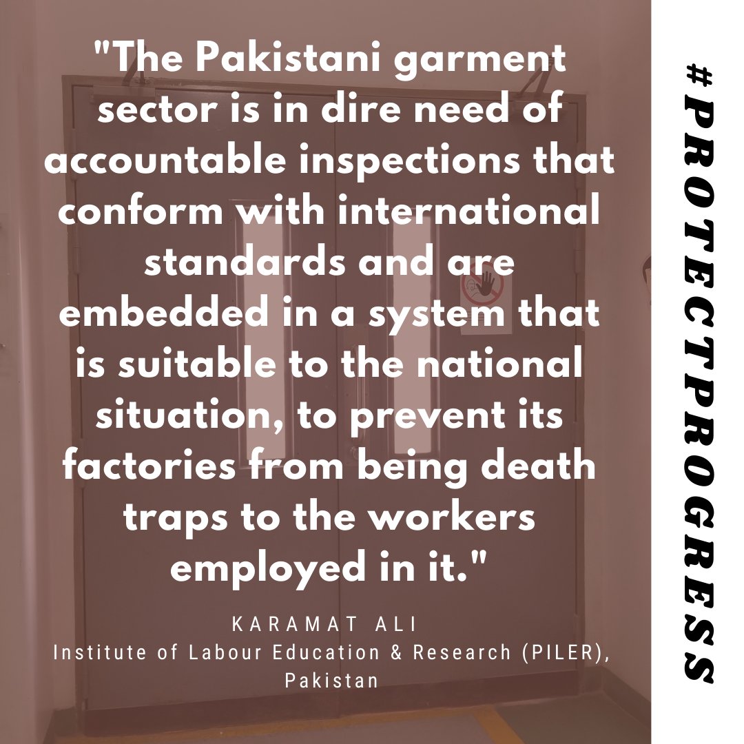 cleanclothes's tweet image. If brands refuse to sign a new binding safety agreement, as they committed to do last year, that puts the safety work in Bangladesh at risk, but also means that workers in Pakistan  will have to wait even longer before their factories can be made safe. cleanclothes.org/campaigns/prot…