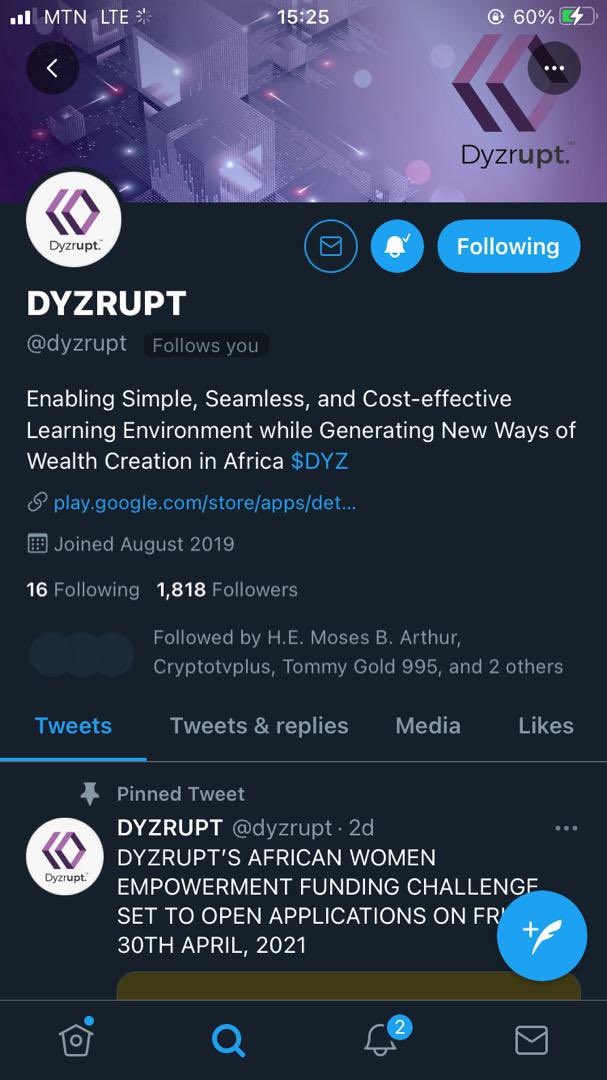 Follow them for a quick follow back #DyzAwe