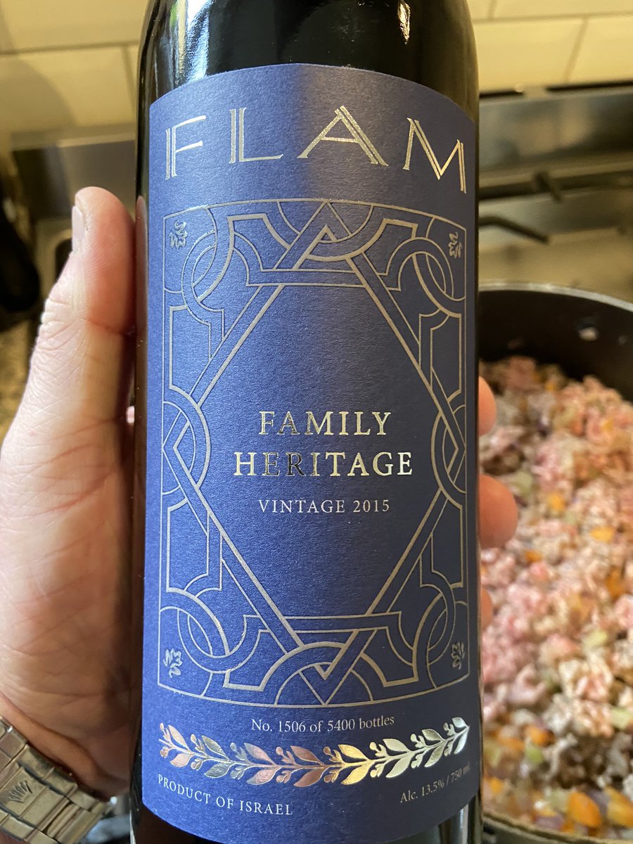 giles_fraser's tweet photo. To celebrate the publication of Chosen, it would be hard to think of a better bottle of wine to open for supper tonight. I love Israeli red. And Flam one of the very best. https://t.co/oagMqPYhlZ
