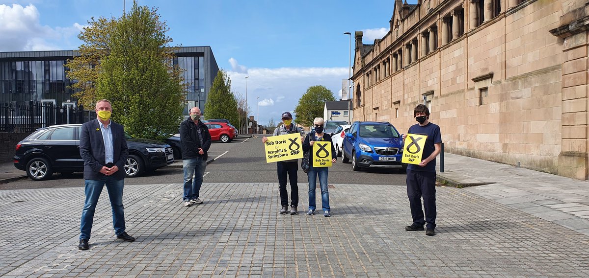 Maryhill_SNP's tweet photo. Its the final weekend before election day on Thursday 6 May and teams are heading out all over Maryhill and Springburn for @BobDorisSNP #SP21 #activesnp #StopBorisVoteDoris https://t.co/Llte5K7wwi