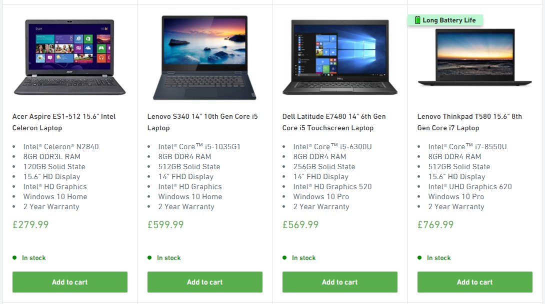 We have laptops of all persuasions. The question is, what's important to you?