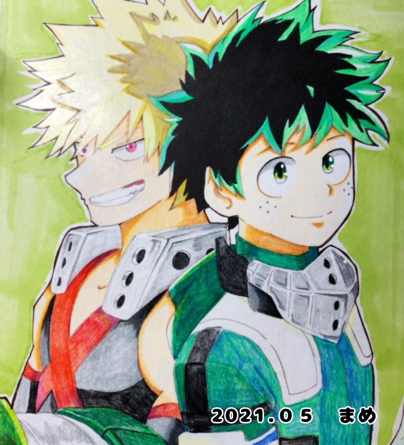 豆太朗 C 07ガタケ170 En Twitter ヒロアカ デクとかっちゃん色紙完成 多分 ヒロアカはこの一枚だけになるかも ヒロアカ イラスト ヒロアカ絵描きさんと繋がりたい 模写イラスト アナログイラスト 色鉛筆 ツクリテイデア T Co Kkkpergws0 Twitter