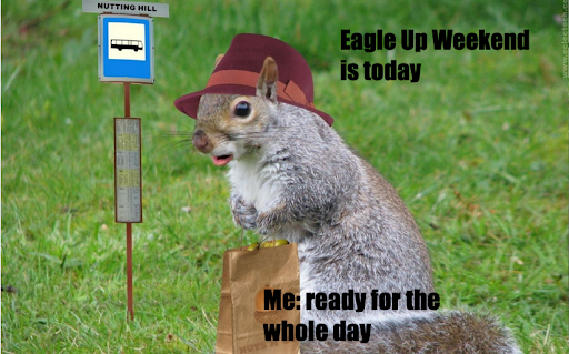 WeekendEagle's tweet image. Oh my gosh!  Eagle Up Weekend is TODAY!  Load up and head our way for a fun day for the whole fam!  Don't be left on the sidelines!