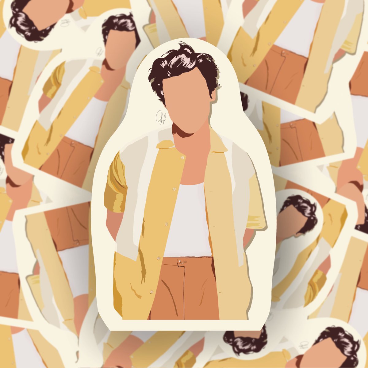 beyondthebunny's tweet photo. New Harry Styles Illustration Sticker On My Etsy! ♥️ link is in my bio x 

#smallbusinesswomen #illustration #supportsmallbusinesses #illustrationatrists #ipadprocreate #beyondthebunny #harrystyles #harrystylesdrawing #golden #etsystickers @Harry_Styles https://t.co/EgjjyHZqt2