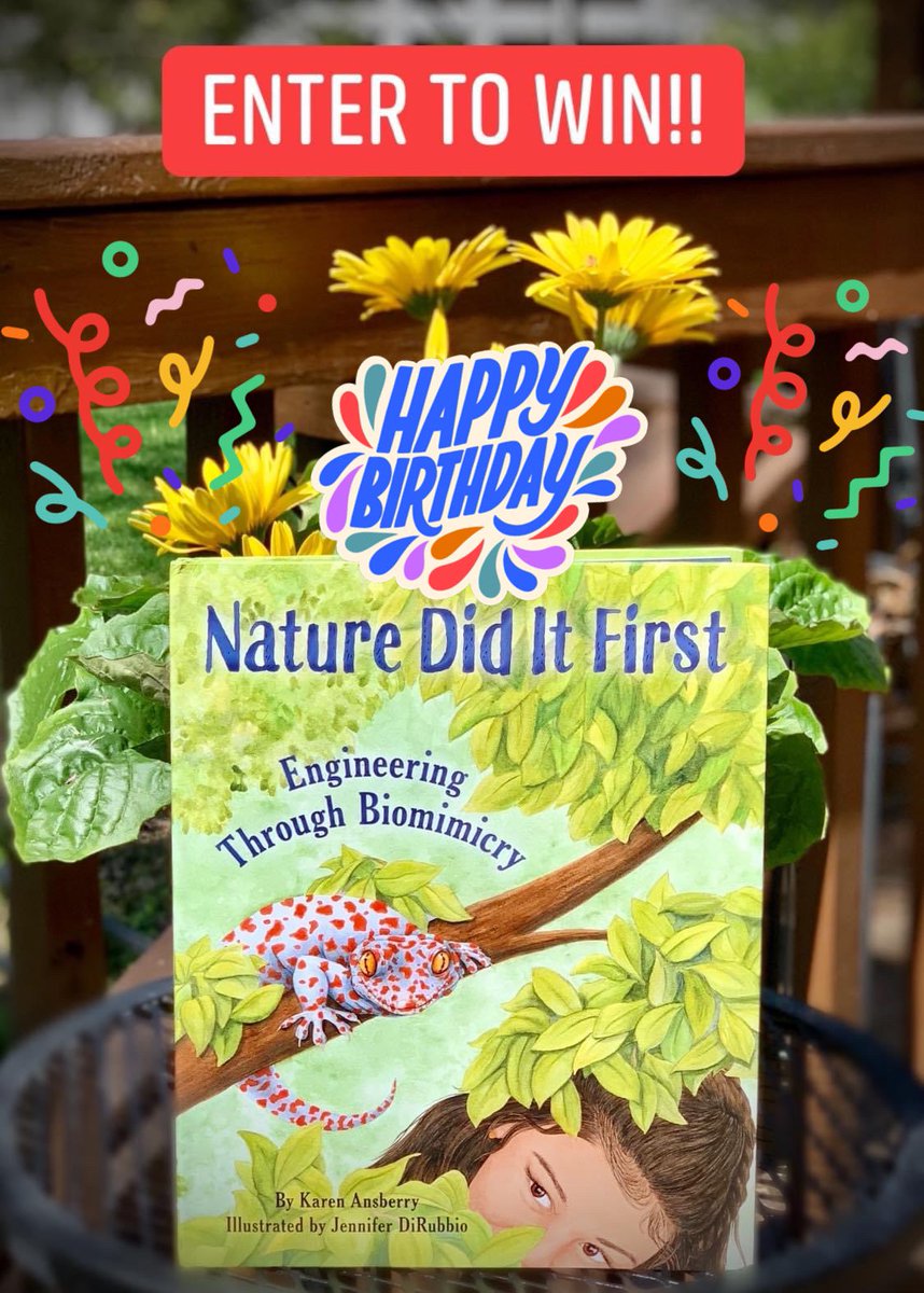K. Leigh Ansberry | Kidlit Author (@leighansberry) on Twitter photo 🎉#NatureDidItFirst🎉is 1 year old today! It was a bit underwhelming being born at the height of lockdown, so I want to make its birthday special with a #giveaway of a signed PB to 3 lucky winners! R/T and follow to win! US only, ends noon 5/2. #Biomimicry #STEM <a href="/SourcebooksKids/">Sourcebooks Kids</a> 🎉#NatureDidItFirst🎉is 1 year old today! It was a bit underwhelming being born at the height of lockdown, so I want to make its birthday special with a #giveaway of a signed PB to 3 lucky winners! R/T and follow to win! US only, ends noon 5/2. #Biomimicry #STEM <a href="/SourcebooksKids/">Sourcebooks Kids</a>