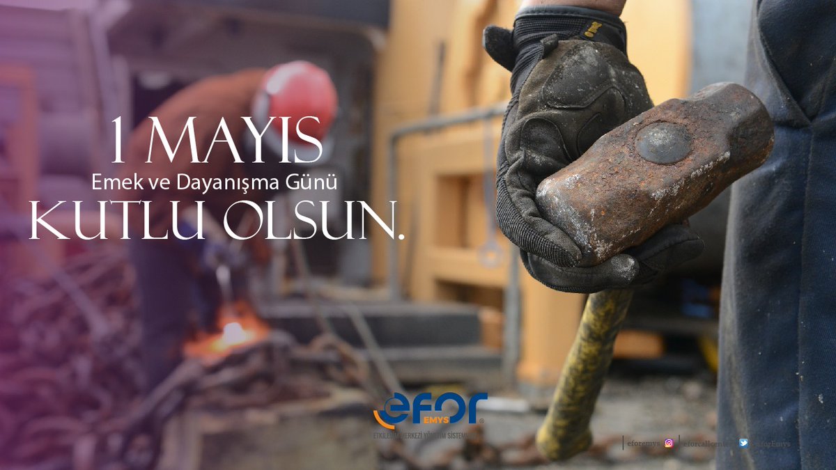 #EforAilesi olarak tüm işçilerin 
#1Mayıs Emek ve Dayanışma gününü kutluyoruz.