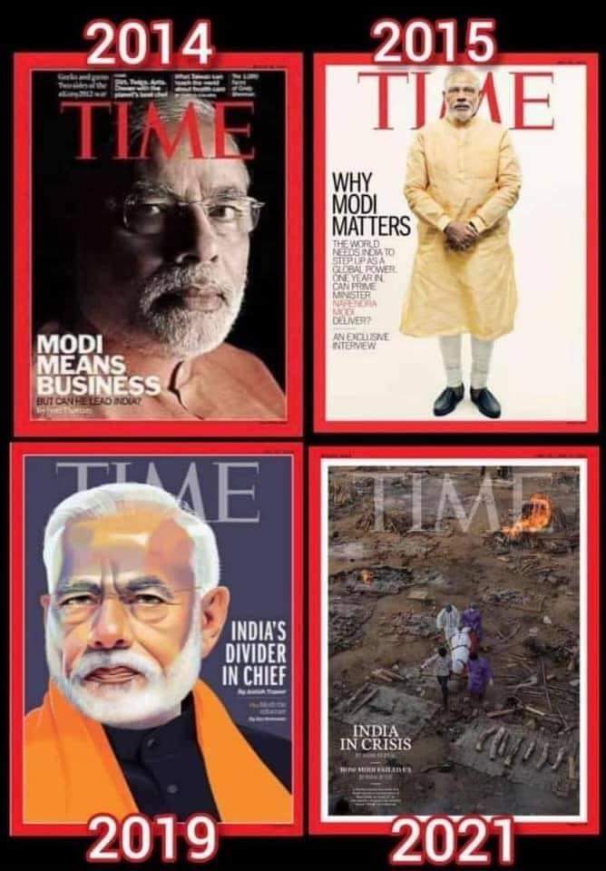 Stanalb's tweet photo. Modi went on PR drive to export Vaccine and Oxygen to other countries, what was the need when our own citizens are denied, end result is numerous deaths due to shortage of oxygen, today we are importing vaccine and oxygen from various countries, Require a PM like this? 
#ExitModi https://t.co/XiPeqDdpso
