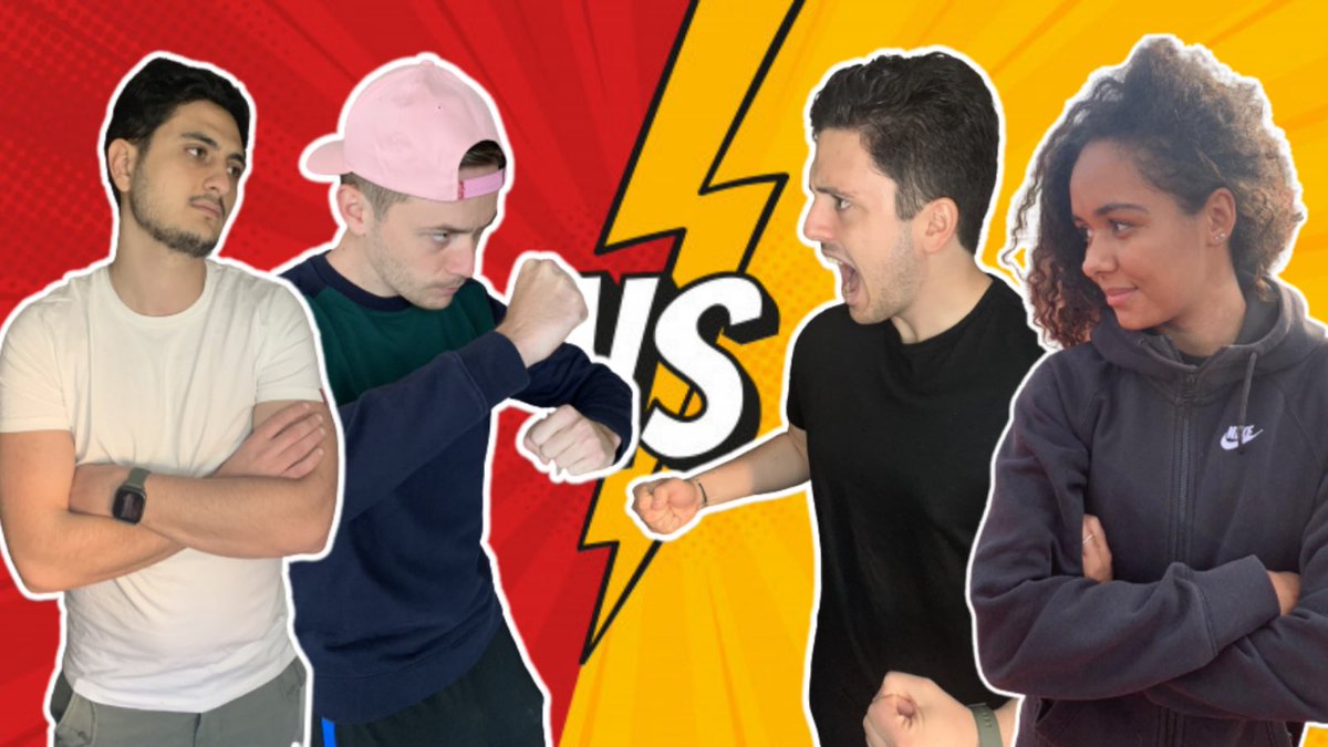 FineEquipe_ytb's tweet photo. BATTLE : Couple Vs Potes !😅
La vidéo est en ligne !! Lien dans la bio📝 https://t.co/qAyeOTbsD3
