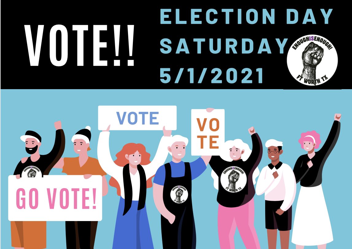enough_fw's tweet photo. It’s Election Day!!!! Grab a friend and get out to VOTE!!!! Polls are open 7am-7pm! https://t.co/tV0FTvGeVr