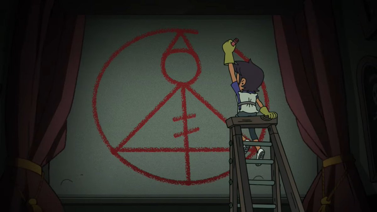 Pre-Show:We reach a room with a light glyph on the wall. The cast member states what this glyph is and was the human Luz’s first spell. He/she asks a kid to slap the wall to make a giant flash of light.