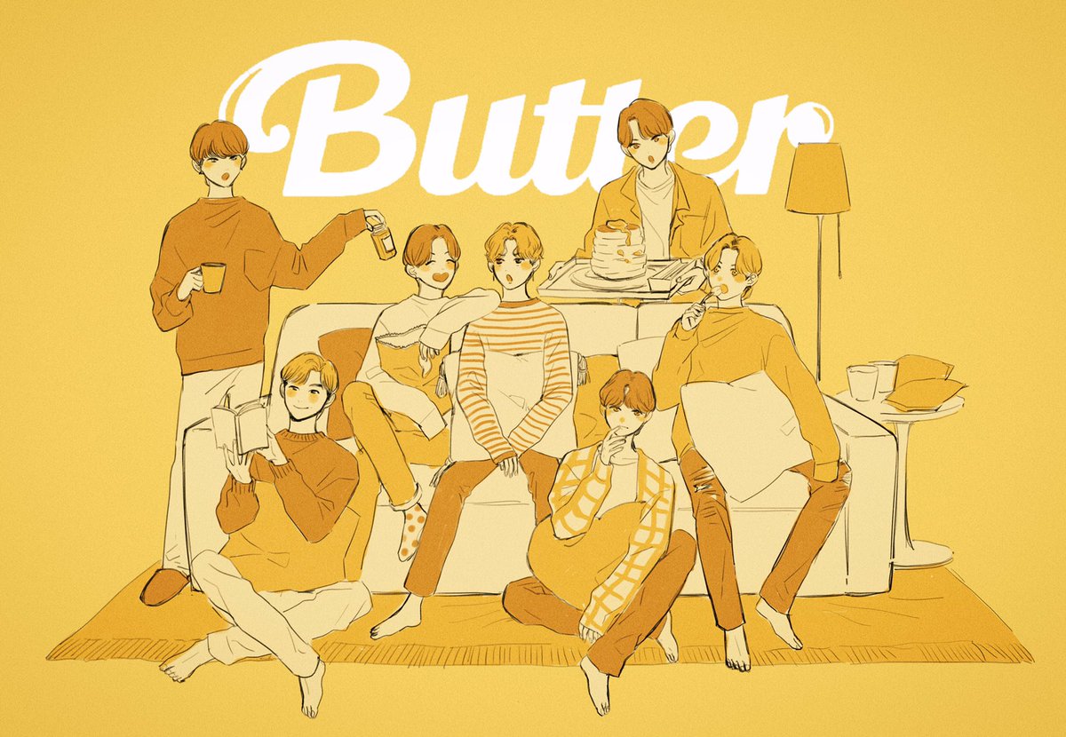 「💛

#BTS_Butter 
#BTS
#btsfanart 」|mioのイラスト