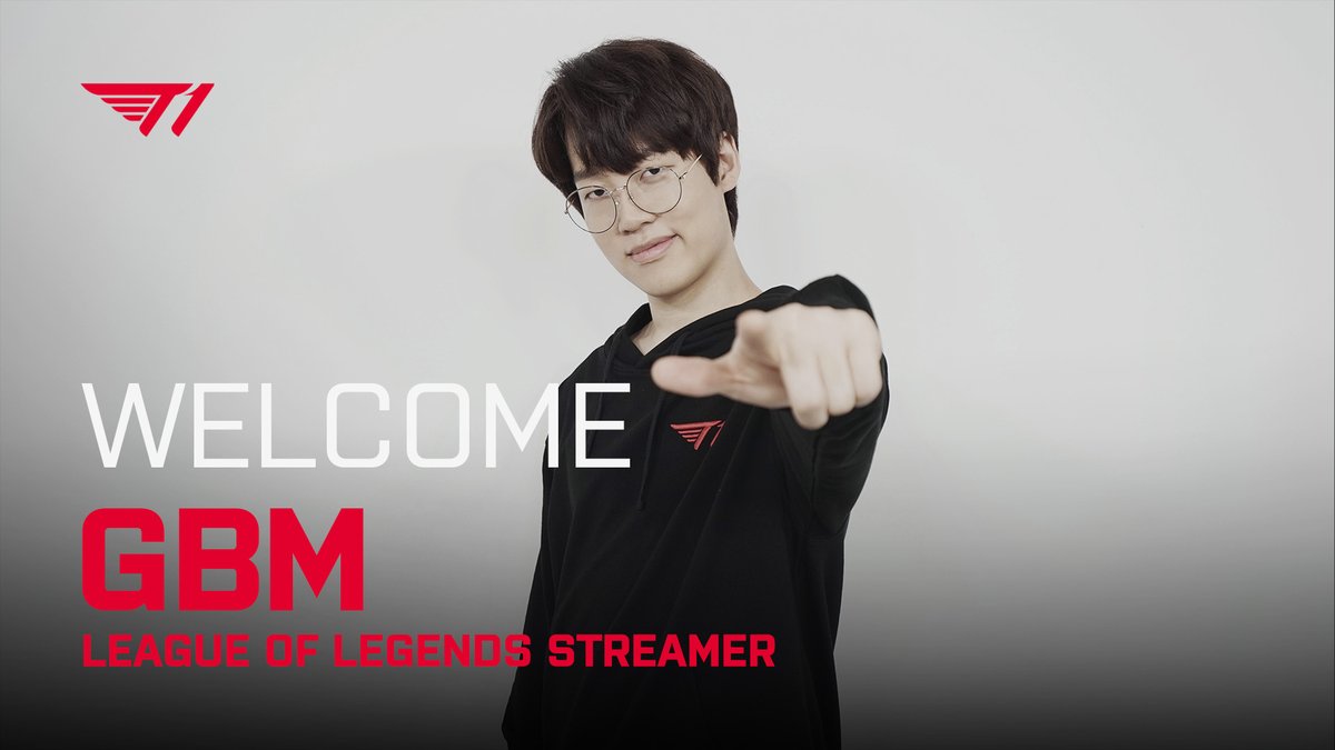 T1에 새롭게 합류한 콘텐츠 크리에이터 'GBM' #갱맘 환영해 주세요.

We are pleased to announce our new content creator 'GBM', please welcome him to T1. 

Join now:
📺twitch.tv/tst1023

#T1WIN #T1Fighting