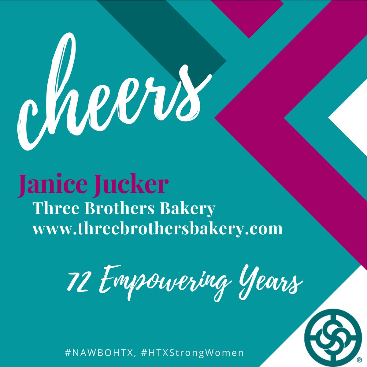 NAWBOHTX's tweet photo. Congratulations to our #NAWBOSister Janice Jucker on completing 72 years in business!! What an accomplishment!! We wish you many more years of success.
#NAWBONation #NAWBOHTX #NAWBOHouston #HTXWomenStrong https://t.co/hW0n08jIIi