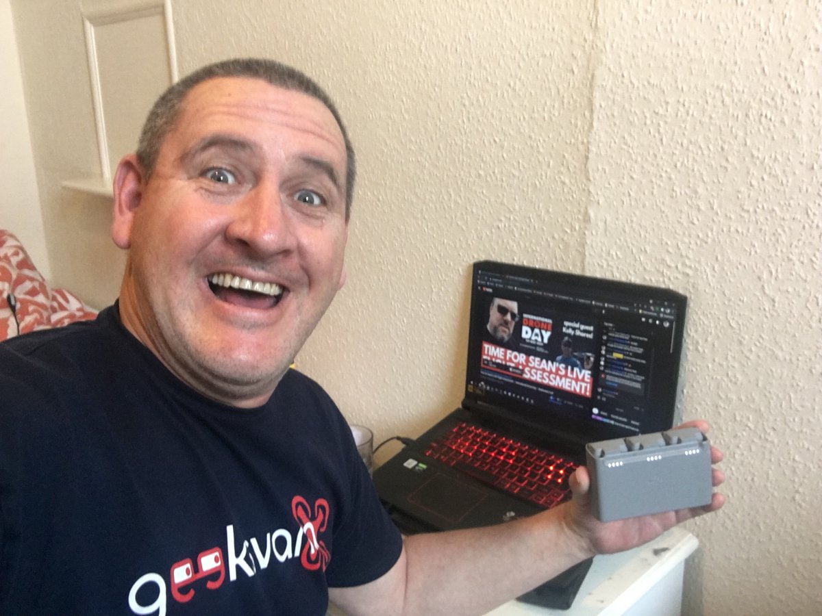 DronesForGood3's tweet image. All charged up for #geeksvana on #internationaldroneday