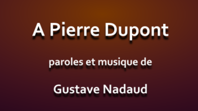 corpsyphonie's tweet photo. Retrouvez l'hommage rendu par Gustave Nadaud en 1881 avec sa cantate avec refrain choral "A Pierre Dupont" qui résume  la vie de ce chansonnier né le 23 avril 1821 et mort le 25 juillet 1870 à #Lyon. 
https://t.co/DnWP7CzLu6
#karaoke #partition https://t.co/pQ23ADL2O4