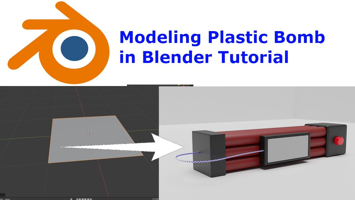 hariari1's tweet image. how to do 3D model Plastic Bomb in blender tutorial – #blendertutorial #3dmodeling #blenderbeginnertutorial #tutorial
This video contains how to model a bomb design using blender for Games and movies.
Visit My Blogger to download... youtube.com/watch?v=ratGIq…