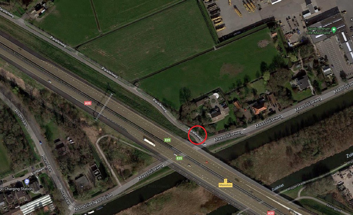 Melding aanrijding Parallelweg Maasland