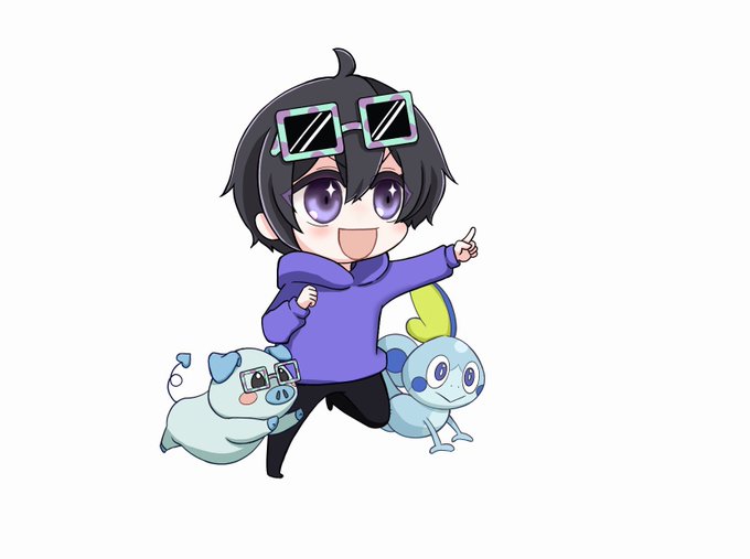 なんか真っ青w#ポケカメン描いたぞ#ポケカメン 