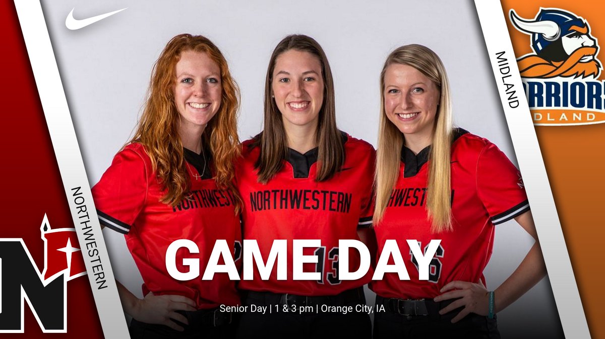 🥎 𝔾𝔸𝕄𝔼 𝔻𝔸𝕐  //  𝕊𝔼ℕ𝕀𝕆ℝ 𝔻𝔸𝕐 🥎

🆚 RV Midland 
⏰ 1 &amp; 3 pm
📍 Orange City, IA
🌡️ 84 degrees ☀️
💻 bit.ly/midland-sb-liv…
📈 bit.ly/midland-sb-liv…