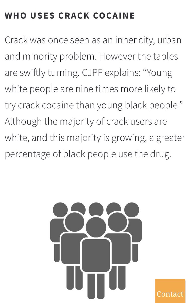 4)Look at how the media and politicians treated Opioid V Crack. Drugs tend to be used simi-equally across demographics but because the Opioid crises was perceived as white, compassionate news coverage & policy came quickly. Not for the crack crisis where users were dehumanized.