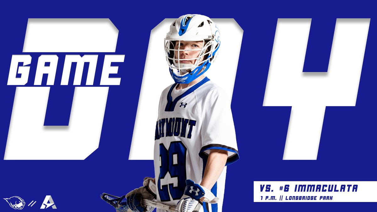 Marymount Athletics (@marymountsaints) on Twitter photo Buckle up. It's time for the PLAYOFFS.
<a href="/MarymountMLAX/">Marymount Men's Lax</a> hits the turf at 1 p.m.
🆚 #6 Immaculata
📍Longbridge Park
🕐 1 p.m. Buckle up. It's time for the PLAYOFFS.
<a href="/MarymountMLAX/">Marymount Men's Lax</a> hits the turf at 1 p.m.
🆚 #6 Immaculata
📍Longbridge Park
🕐 1 p.m.