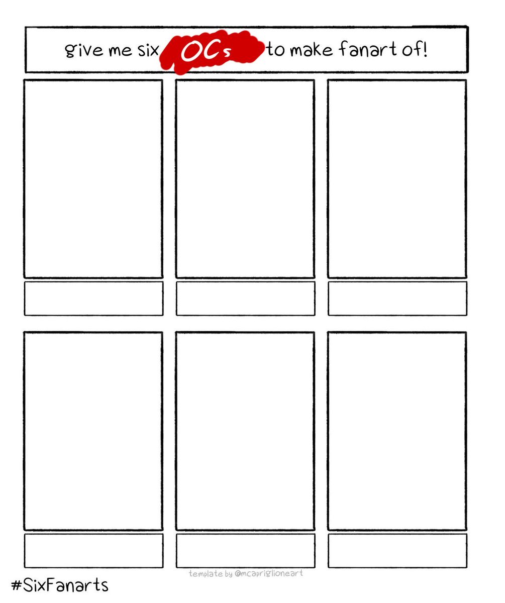 give me OCs!! 
I'll draw it pretty!😭😭 