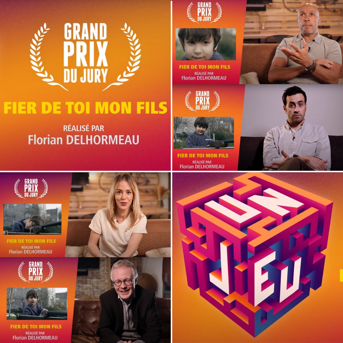 FlimfilmP's tweet photo. La conclusion d'une soirée pleine de rebondissements au @festivalnikon avec l'obtention pour "Fier de toi mon fils" du Grand Prix du Jury. On sait même plus quoi dire🤭On réadresse à @delhormeau notre joie d'avoir été à ses côtés !🍾
La cérémonie --> https://t.co/JbXvk5tpWt https://t.co/ONZ8lnwVch