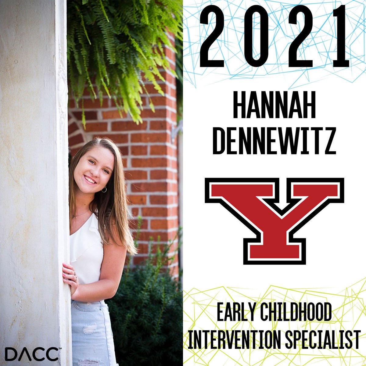 Congratulations to 2021 Senior, Hannah Dennewitz, from <a href="/BuckeyeValley/">BV Local Schools</a> &amp; DACC’s Engineering Technology program! Hannah will be attending <a href="/youngstownstate/">Youngstown State University</a> to major in Early Childhood Education with a future career as an Intervention Specialist. Congratulations, Hannah!