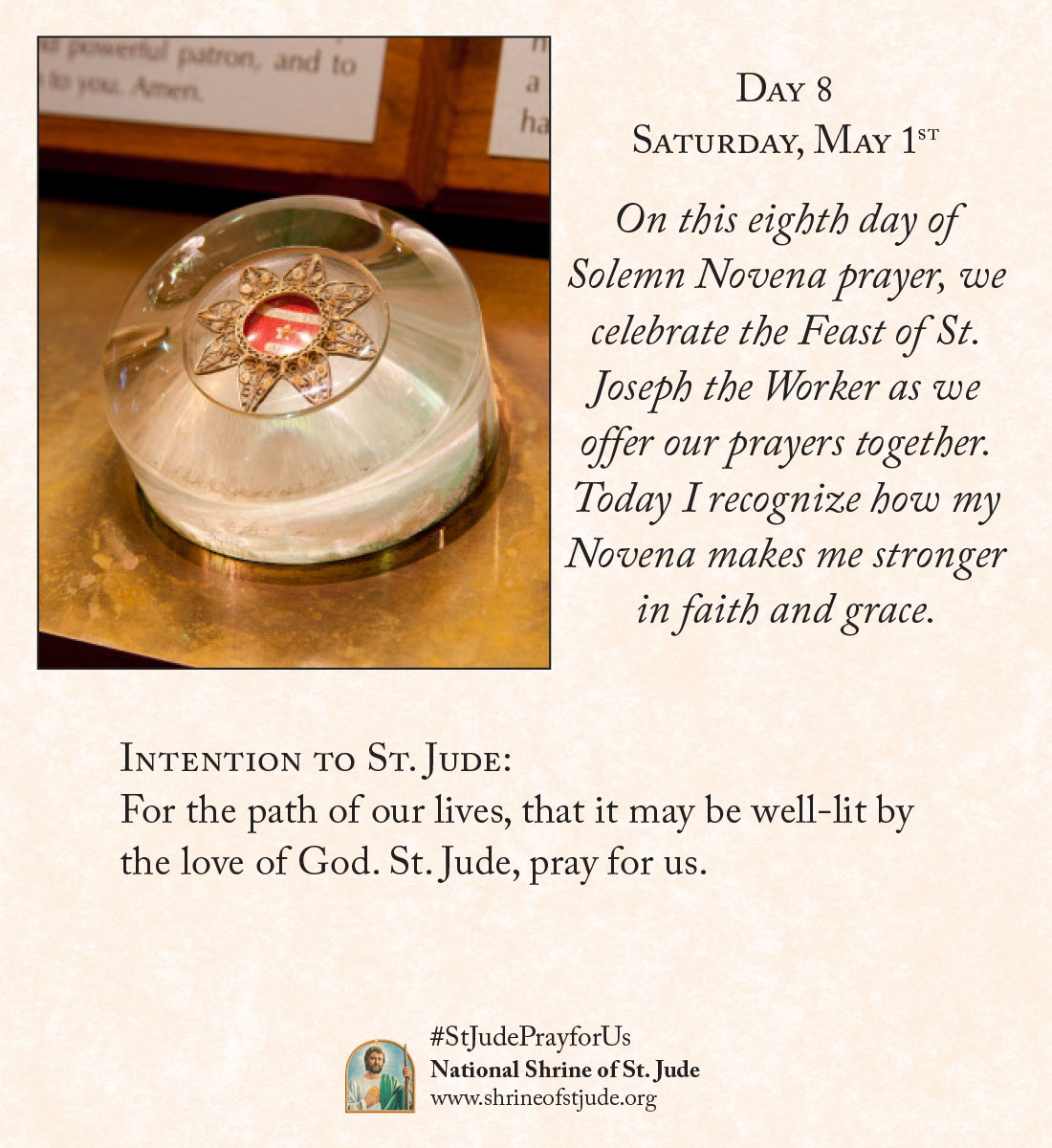 Day 8 - Spring Solemn Novena to St. Jude

Video: bit.ly/8aprilnovena21
Meditations: bit.ly/springnovena
-
#novena #stjude #saintjude #prayer #pray #hope #intention #petition #catholic #God #feast #feastday #stjosephtheworker #stronger #faith #grace #love #StJudePrayForUs