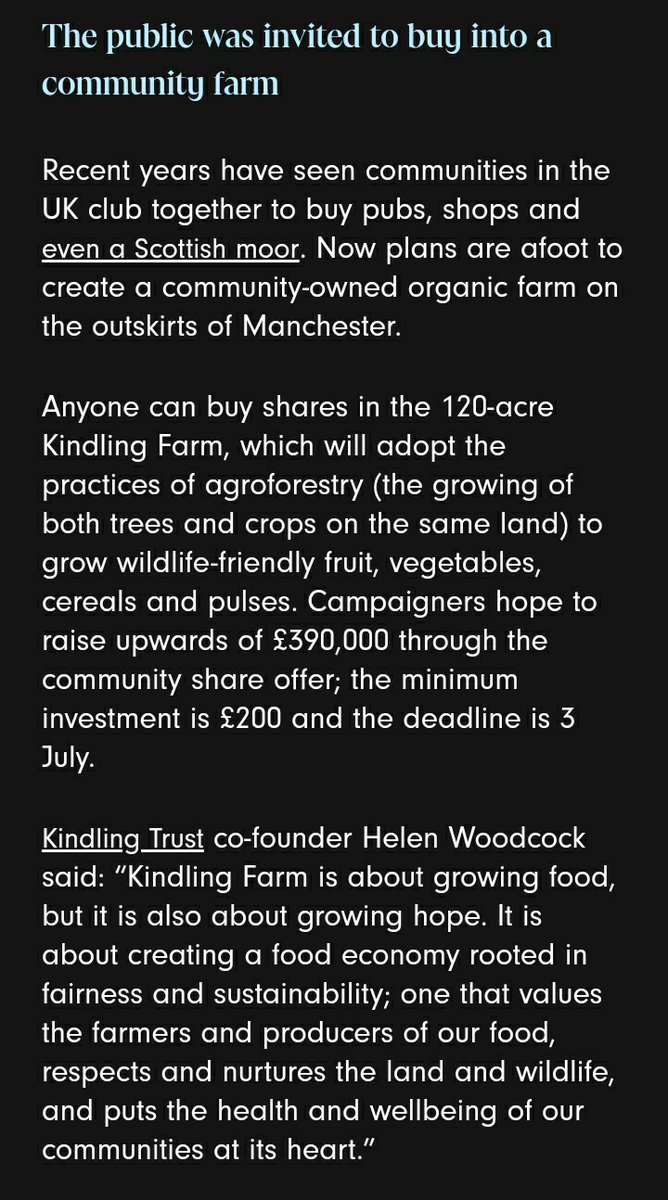 Some people in england bought a farm together to grow community food :DD