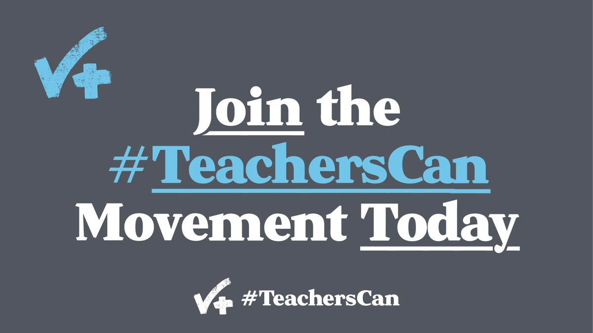 From 5/3-5/7, we're awarding a #TeachersCan swag bag daily, in celebration of #TeacherAppreciationWeek. All members of the #TeachersCan Movement are automatically eligible to win. Join the #TeachersCan Movement today at TeachersCan.org/GetEngaged
#TeachersCan #TxEd