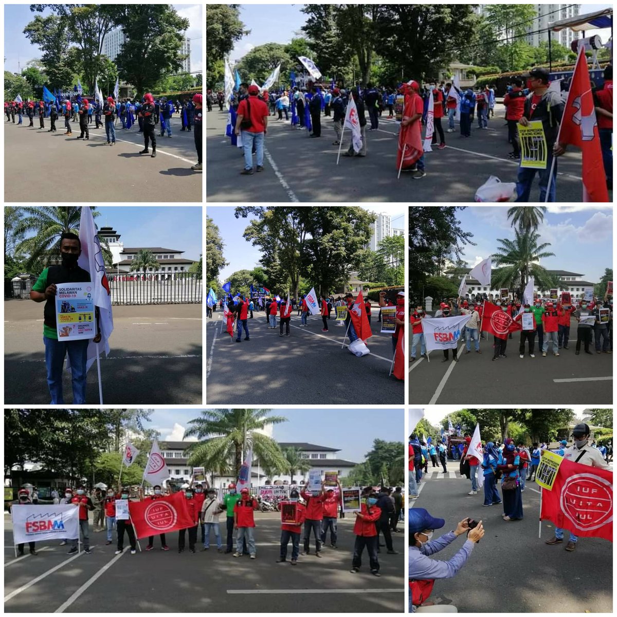 iufap's tweet image. On May 1st #InternationalWorkersDay rally, FSBMM in Indonesia raised their voice for our brothers &amp;amp; sisters in Hong Kong &amp;amp; Myanmar in the fight to restore democracy &amp;amp; democratic rights. #JusticeForMyanmar #freedominHK #SolidarityWithHKUnion