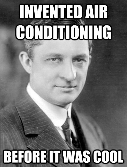 InventEmpowered's tweet photo. Meet Willis Carrier, #inventor of air conditioning. He launched an industry that changed the way we live, work and play. What could you launch with an #idea for an #invention ? Find out at #InventorCon 21 https://t.co/mgUOq7gwPb https://t.co/w1t4uSOMnB