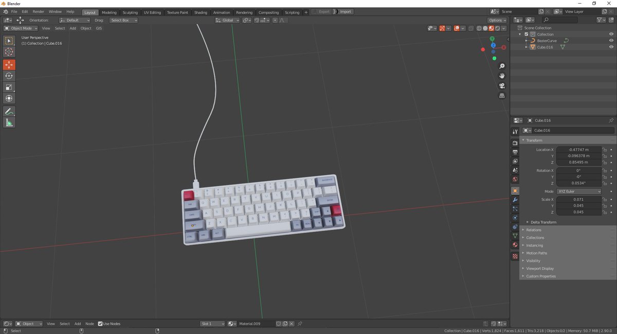 3Dcole's tweet image. Free Keyboard Blender Model
Some people wanted it so here it is....

Follow + RT then comment saying you've done it and I will send it to you